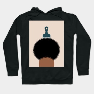 Afro Pick Girl Hoodie